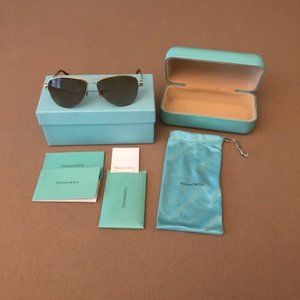 Authentic Tiffany & Co. TF 3021 Aviator Sunglasses